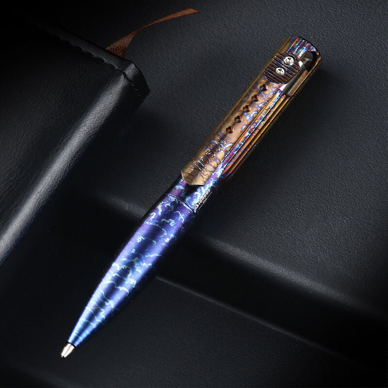 Titan Alloy TC4 Ballpoint Pen Survival Tactical Pen EDC Outdoor Packet Tool