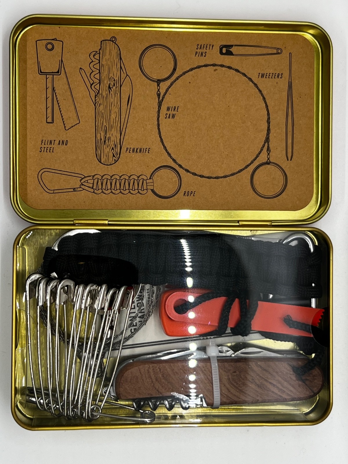 Gentlemen’s Hardware Great Outdoors Hiking Camping Survival Kit++ Brand New++