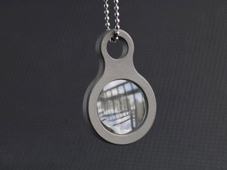 Outdoor Survival Portable Titanium Alloy Glass Magnifying Glass EDC Tools Gifts
