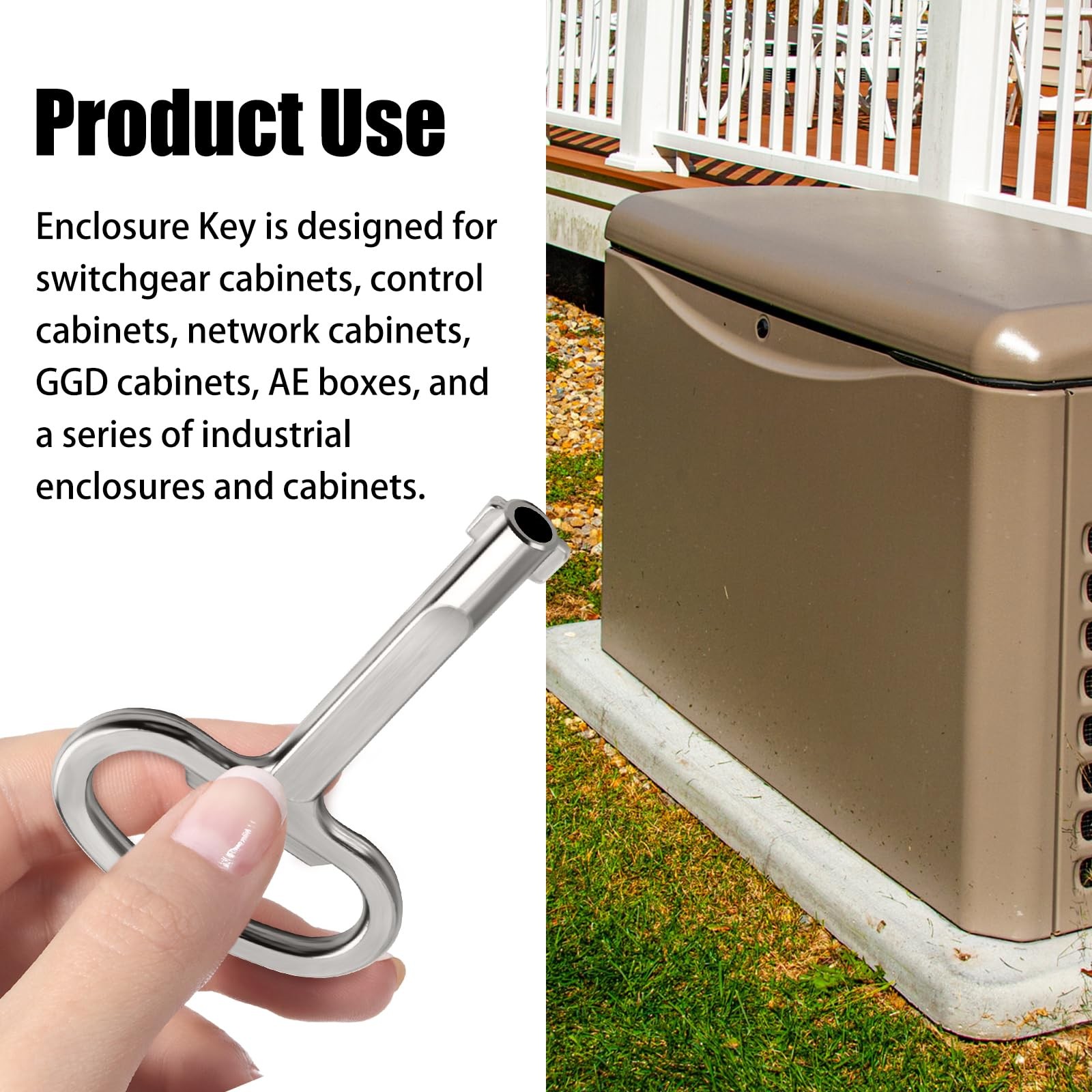 6mm Hole Electrical Cabinet Key for Switchgear Cabinets, Control Cabinets, Ne…