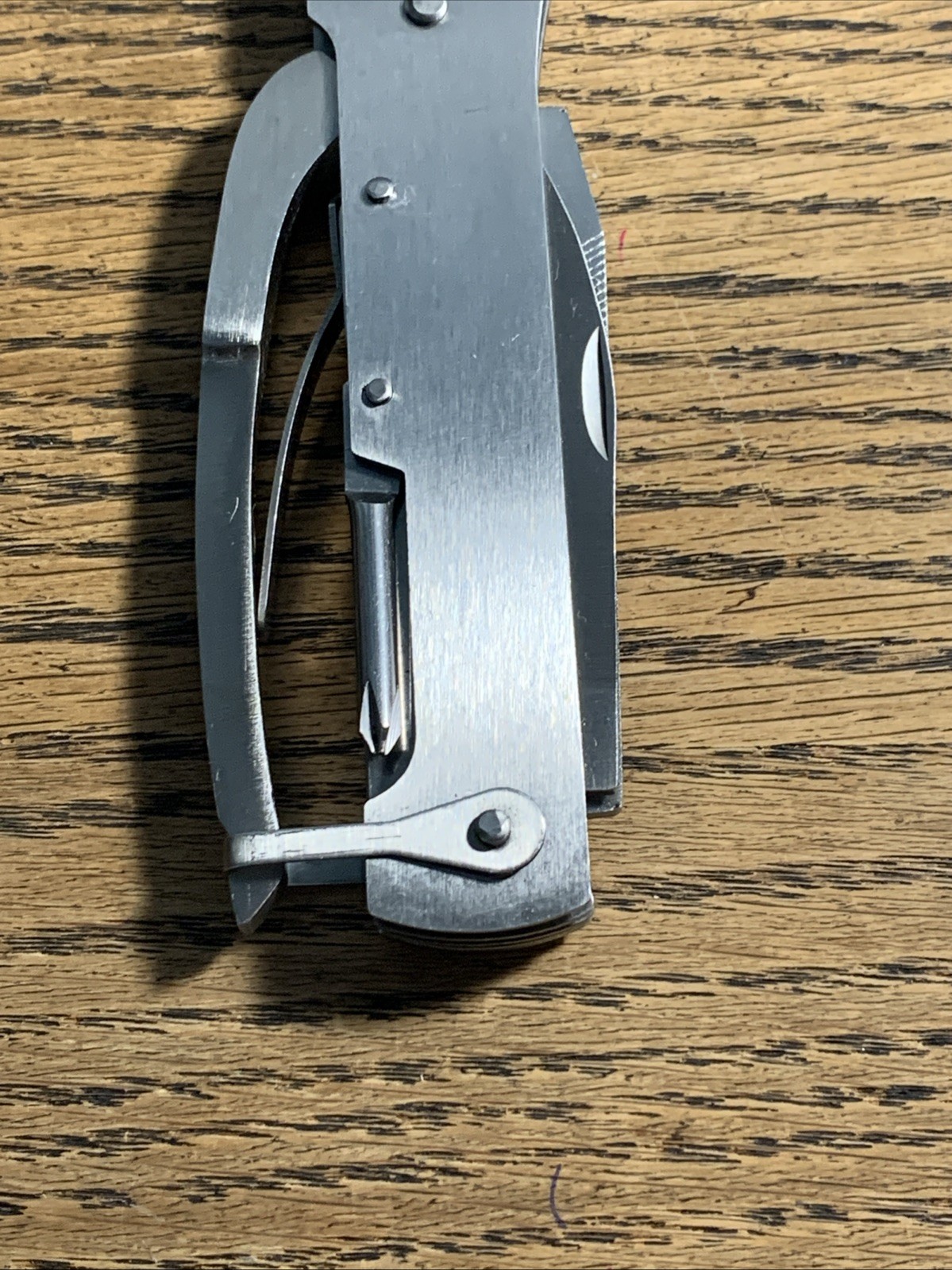 Silver Toned New Multi Tool with Black Case New Never Used