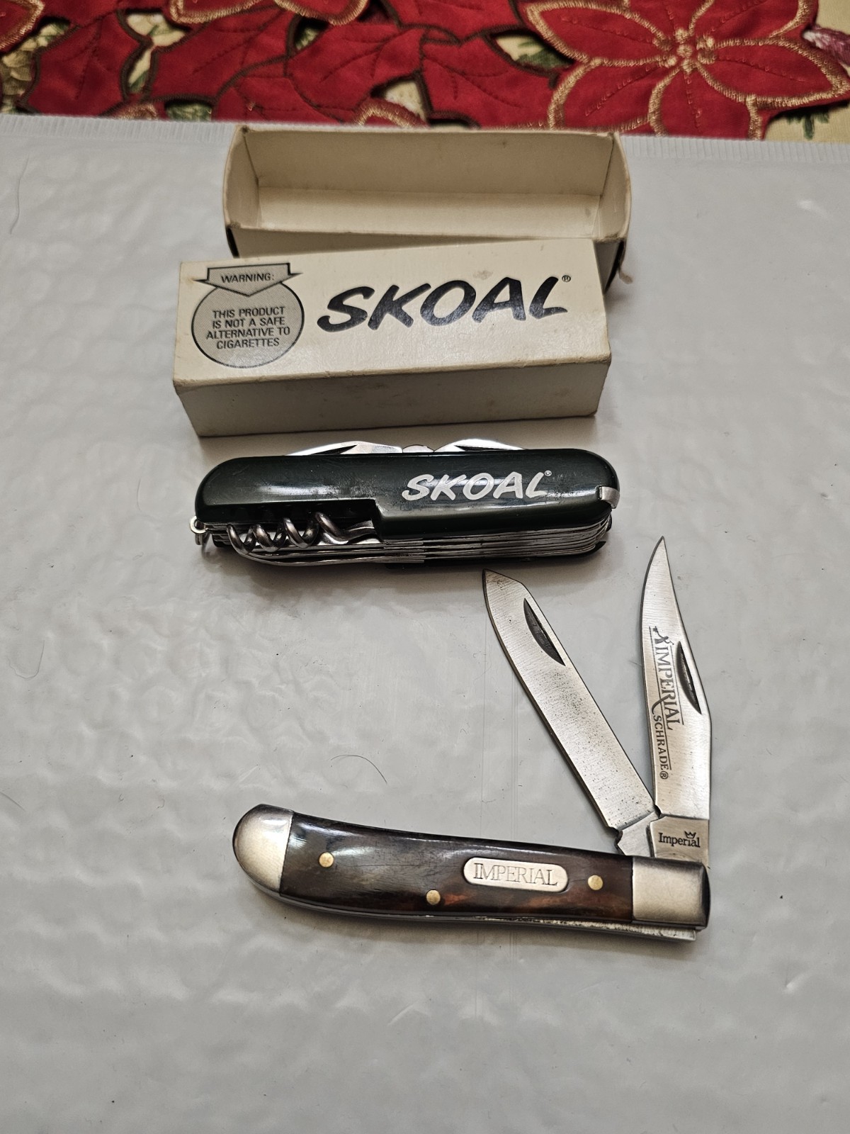 Vtg Knives Lot IMPERIAL & SKOAL Multi-Tool Chew Tobacco Promotional Knife K3