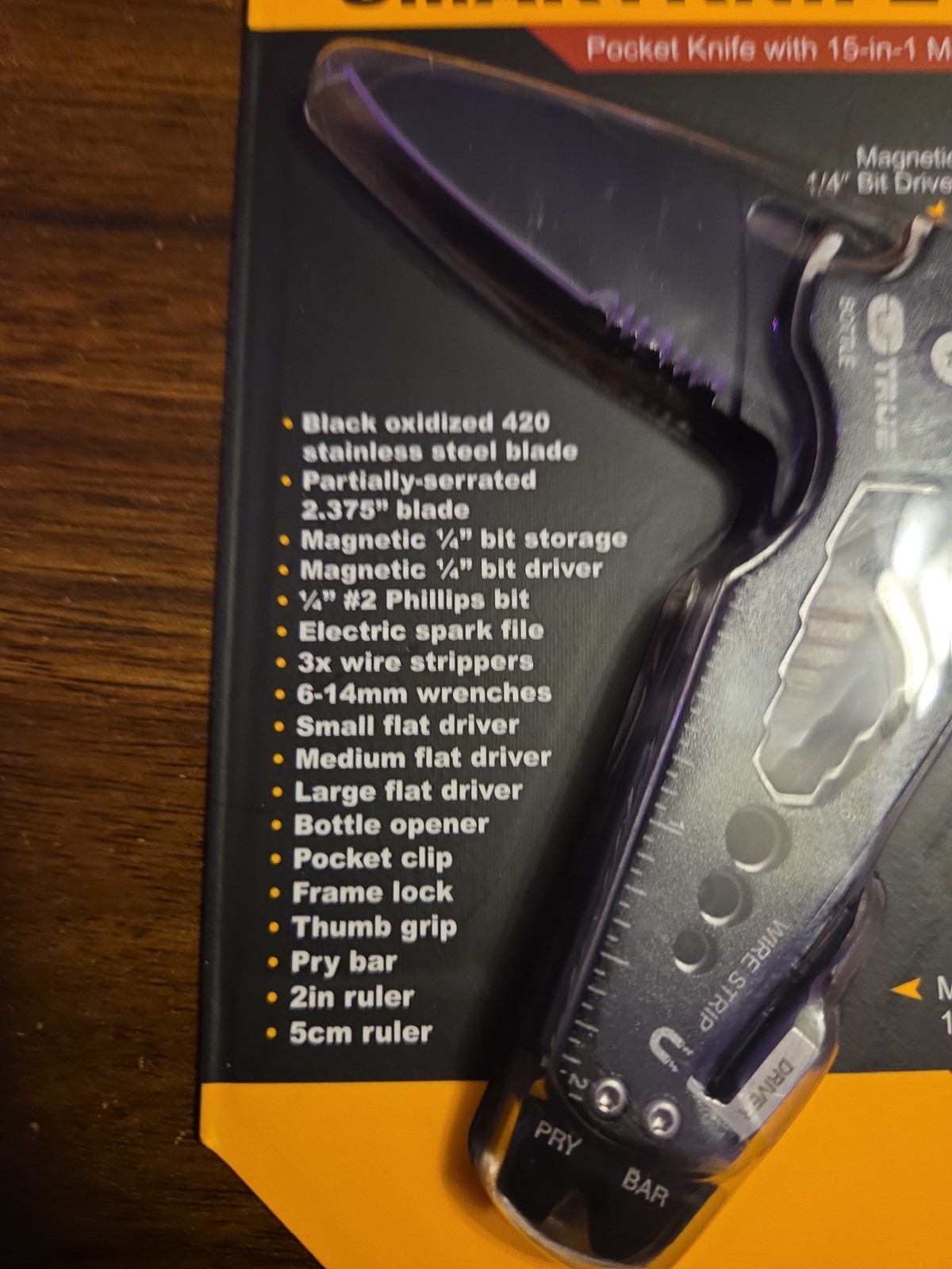 TRUE UTIITY Smart Knife + 15 In 1 Multiitool With Case