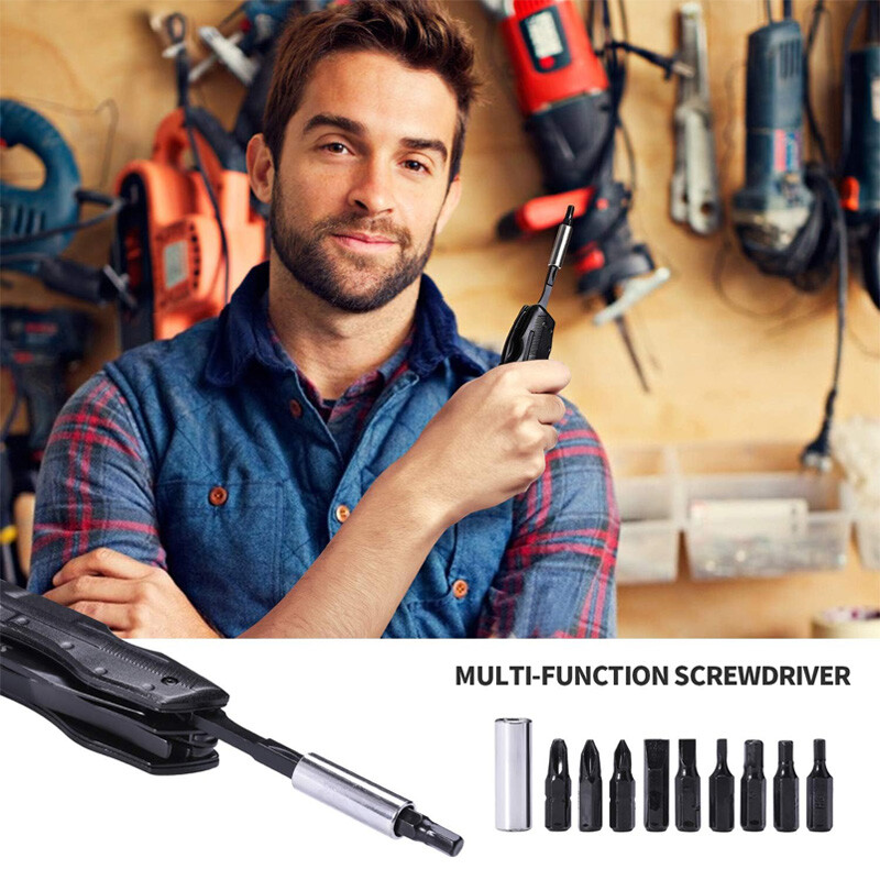 18-in-1 Multi Tool Knife Folding Pocket Pliers Outdoor Survival Tool w/ Sheath