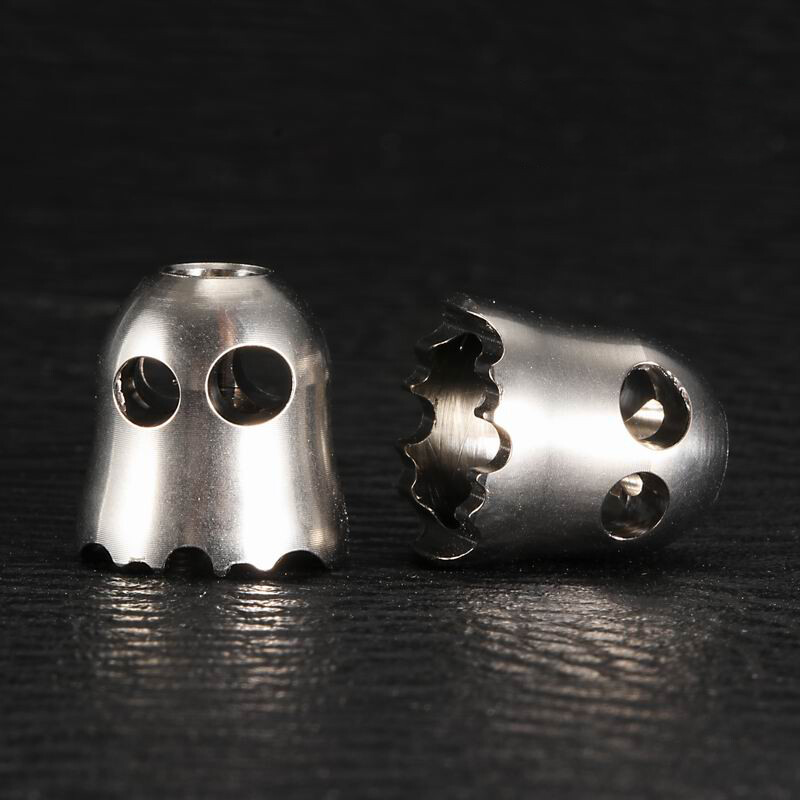 Titanium Alloy Ghost Bead EDC TC4 Pendant Key Chain Necklace DIY Lanyard Beads