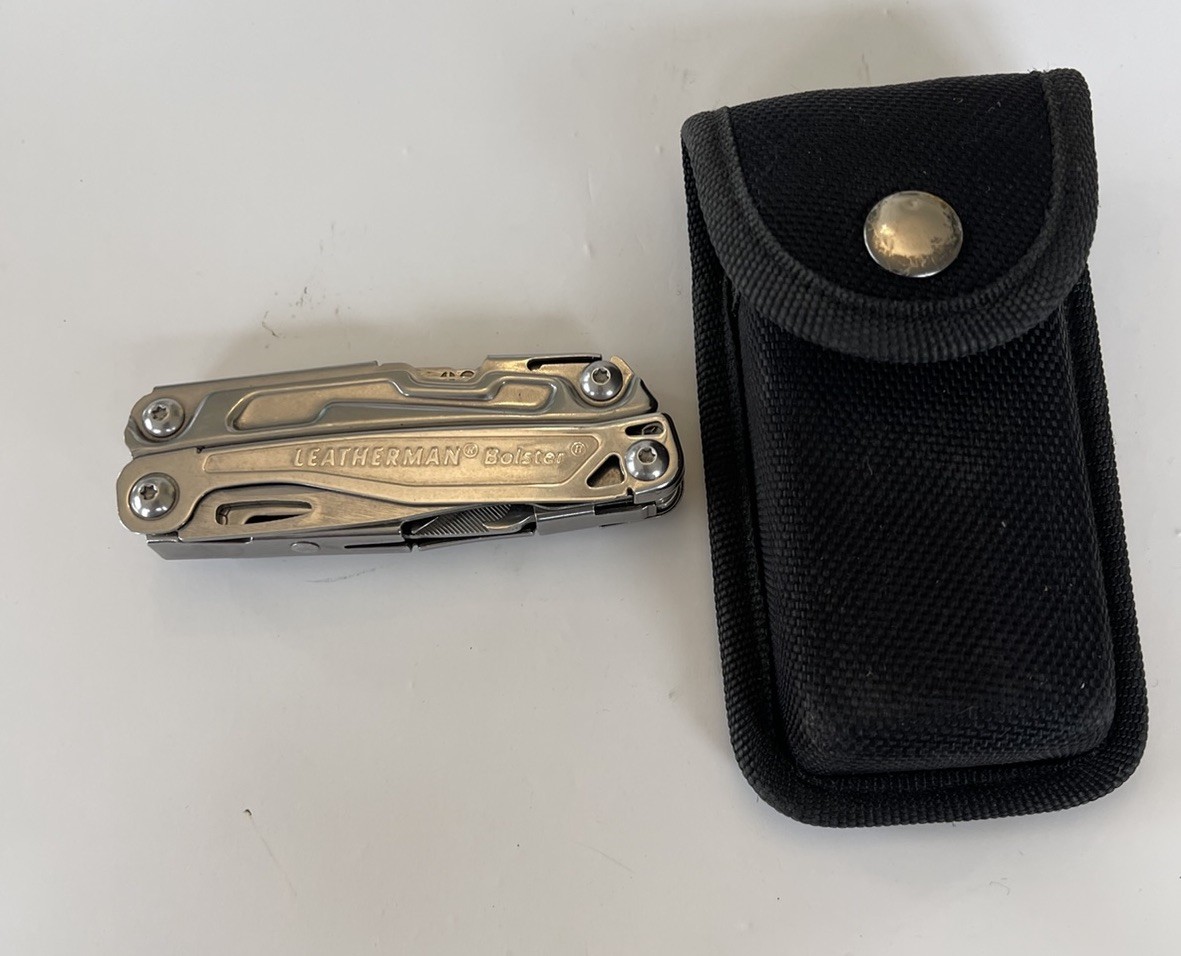 Leatherman Bolster 13-in-1 Multi-tool Folding Pocket Knife Stainless With Sheath