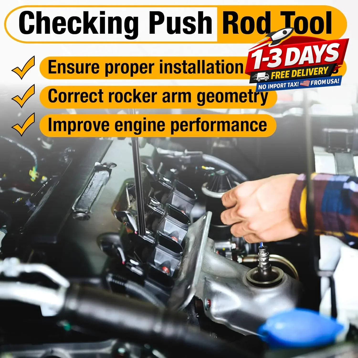Pushrod Length Checker, Checking Push Rod Tool, Adjustable Pushrods from.