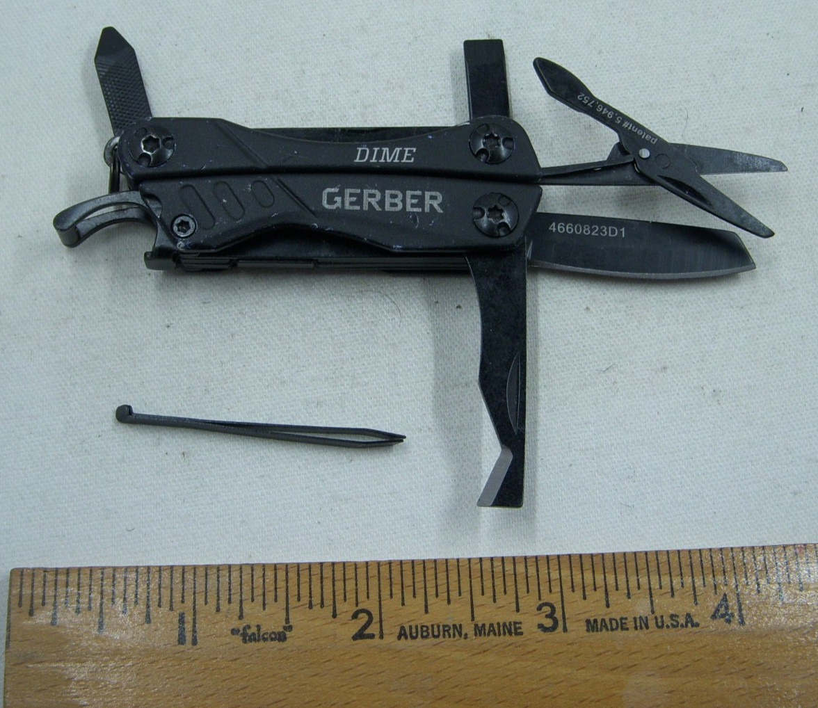 Gerber Dime 4660823D1 Black 11 Function Multi Tool