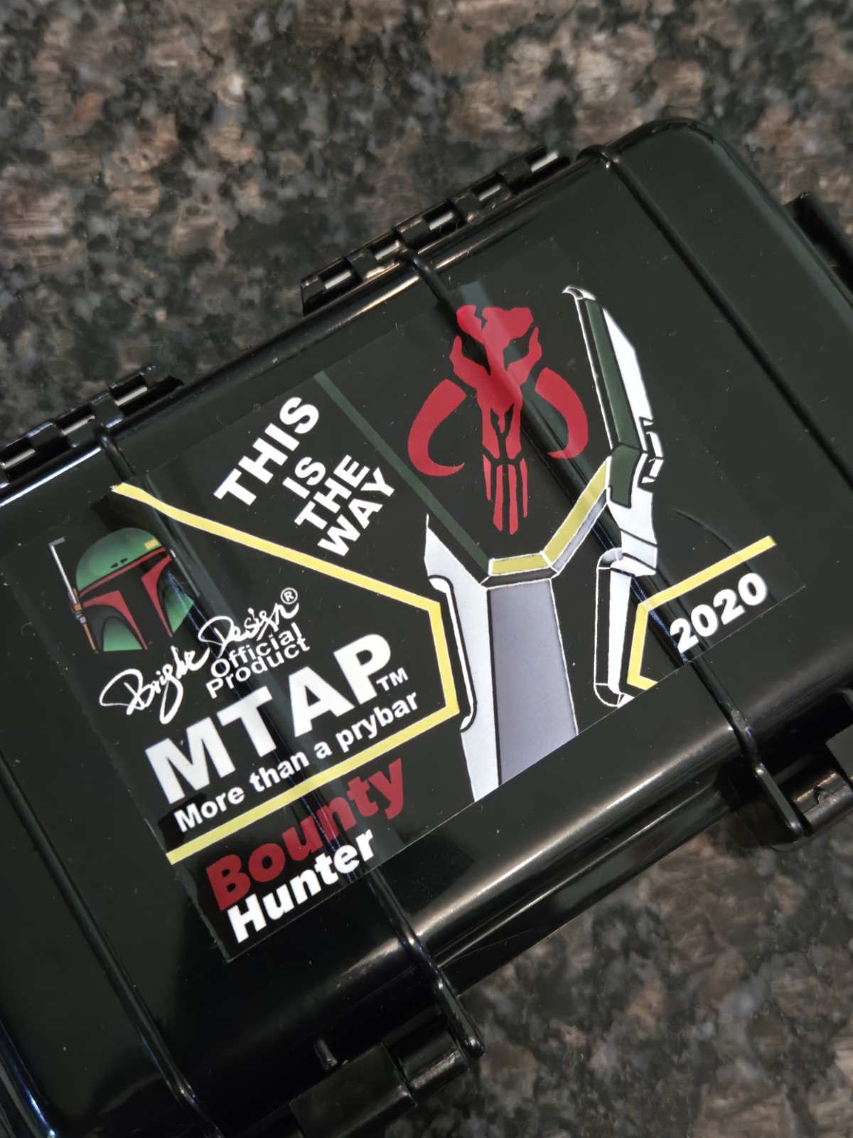 EDC Pocket Tool Bright Design MTAP Boba Fett Star Wars Fidget Pry Bar Engraved