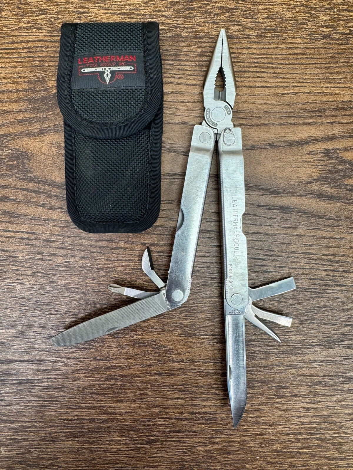 Vintage Leatherman PST w/ nylon sheath – Stainless – 1999 – Great Shape!