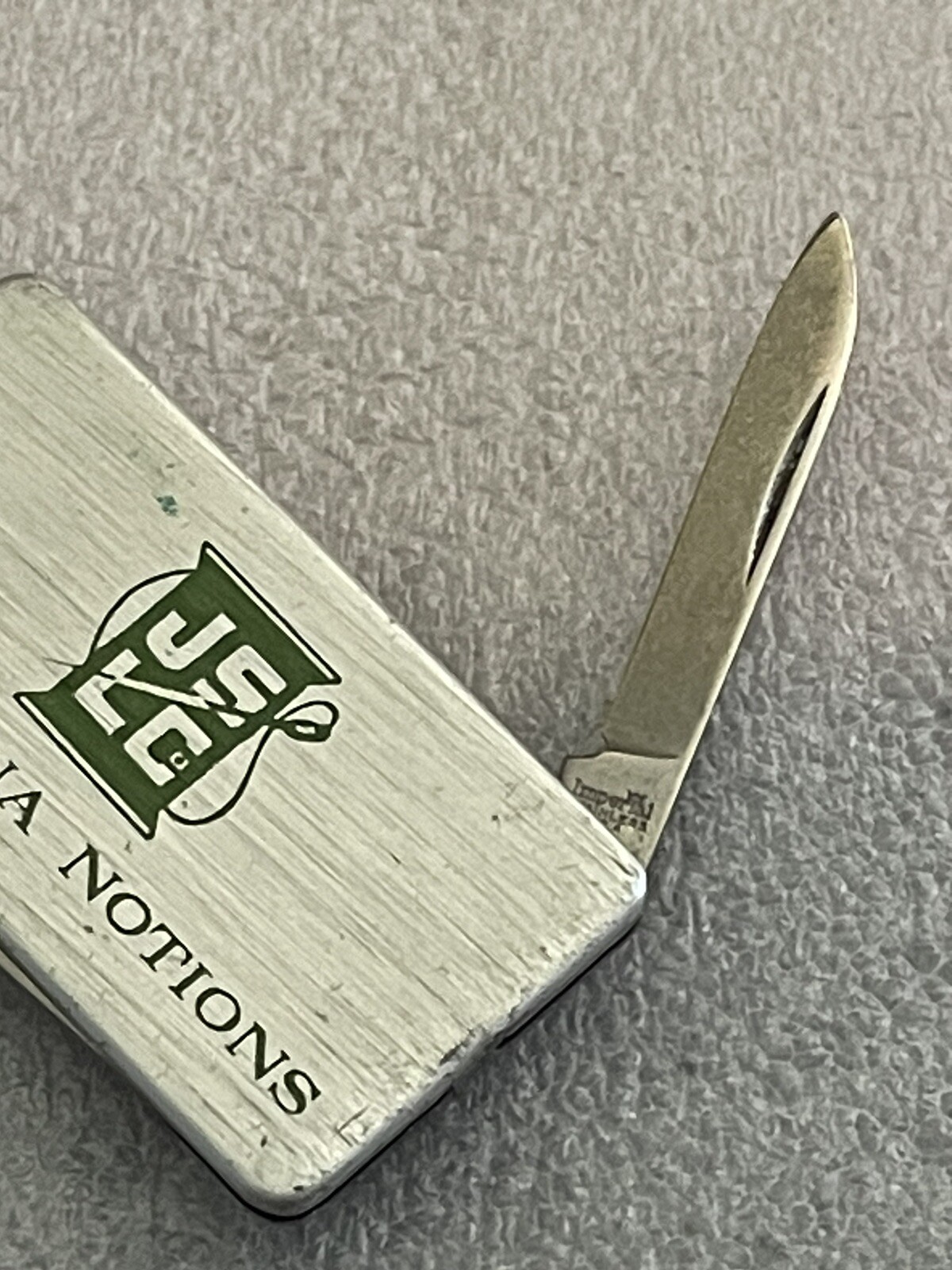 Vintage Carolina Notions Stainless Steel Multi Tool Money Clip Knife Nail File