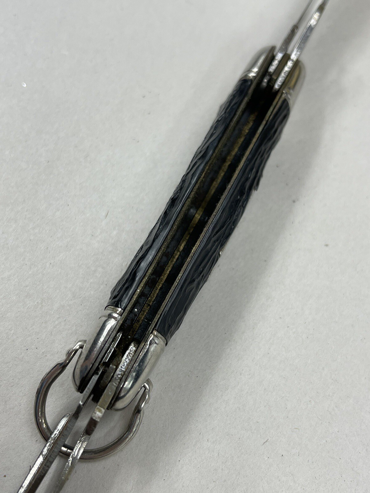 Vintage Imperial Multi Tool Pocket Knife Opener, Blade Pick Key Chain 50s Black