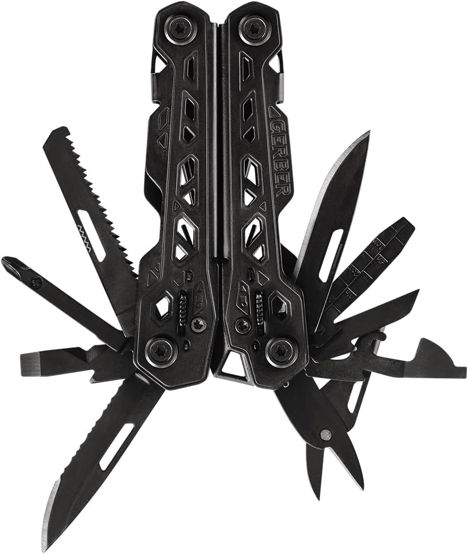 Gear Truss 17-in-1 Multitool with Pocket Knife and Needle Nose Pliers – Gifts…
