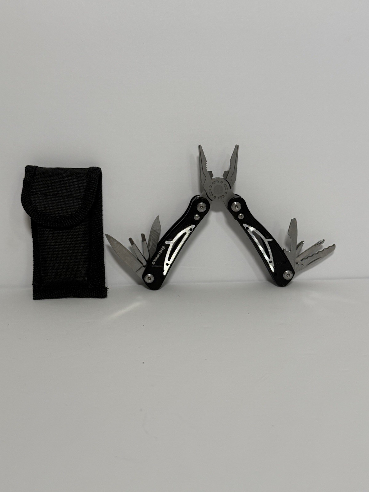 Sheffield Multi Tool Pliers Pocket Knife Screwdriver EDC Survival Tool W/Sheath