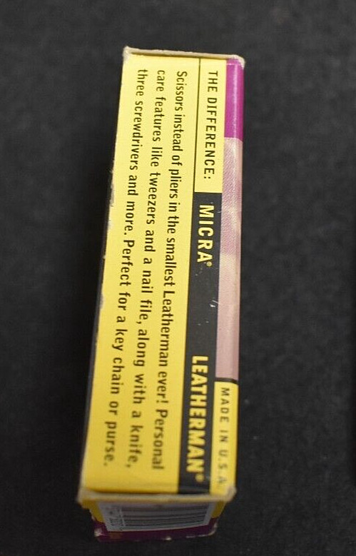The Original Leatherman Micra Advertising Welch’s Juices IN Original Box