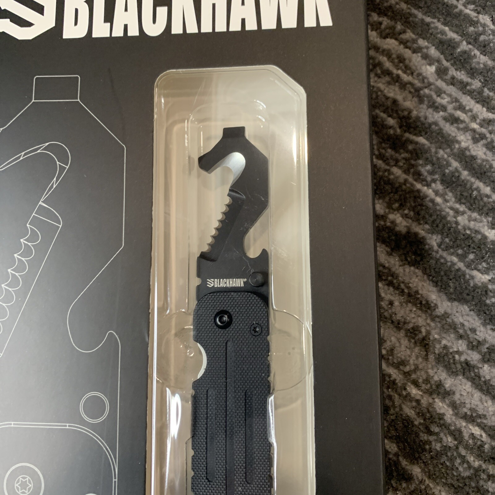 BLACKHAWK HAWKHOOK Compact Survival Multi-tool New Military Friendly Camping Car