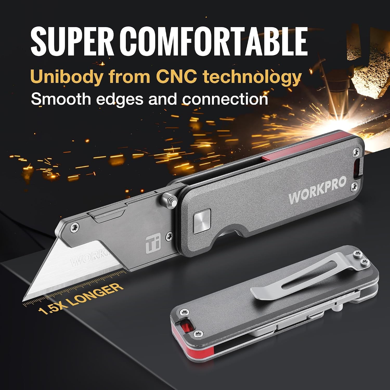 Titanium Utility Knife CNC Aluminium Handheld Portable Multi Tool Premium