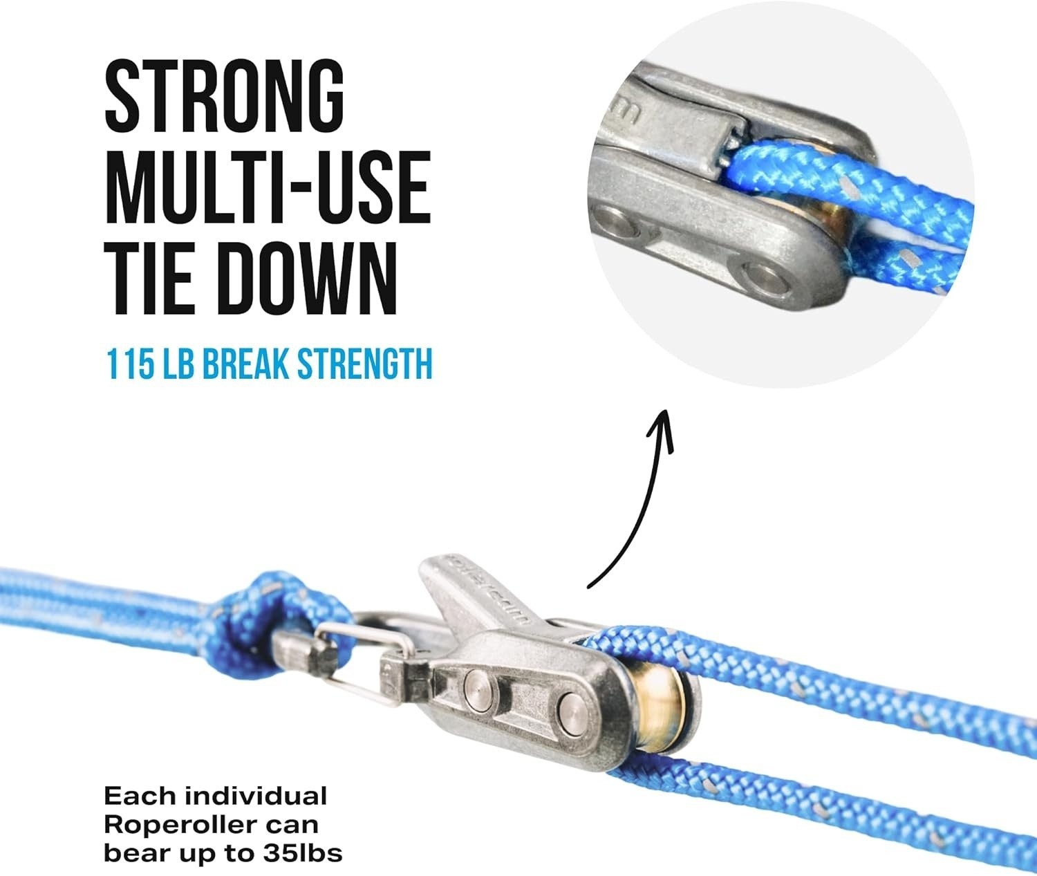 The Original Rope Tightening Tool & Tensioner 6-Pack with Rollercam Technology