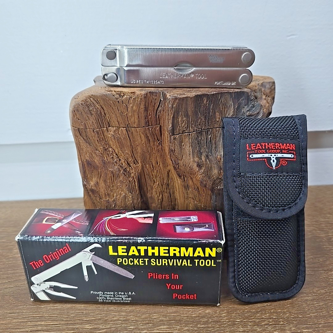 Leatherman Pocket Survival Tool 1992 The Original Multi-Tool New NIB w/ Sheath