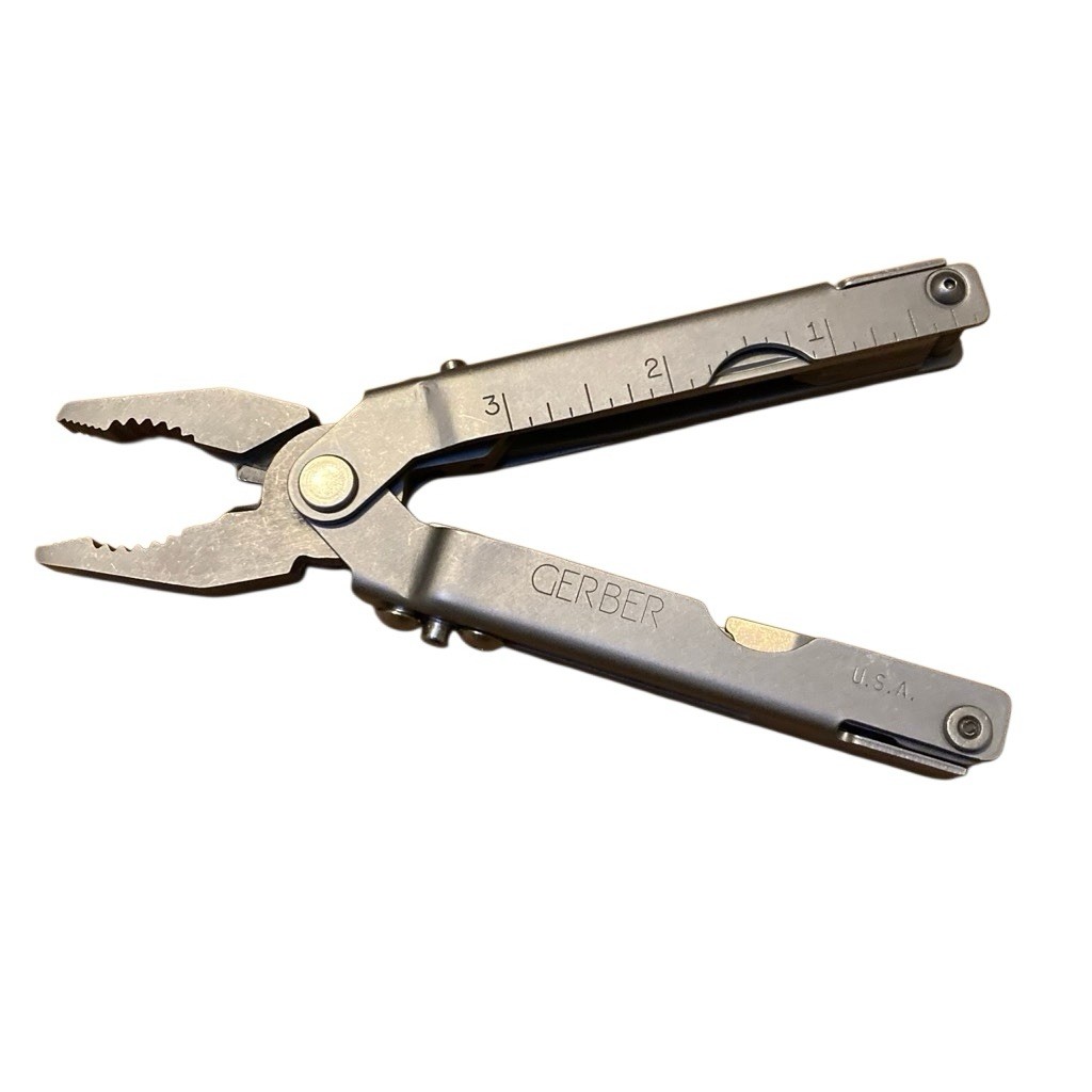 Gerber 55800 Multi-Plier Stainless Finish Bit Driver Bits Cloth Sheath USA Rare