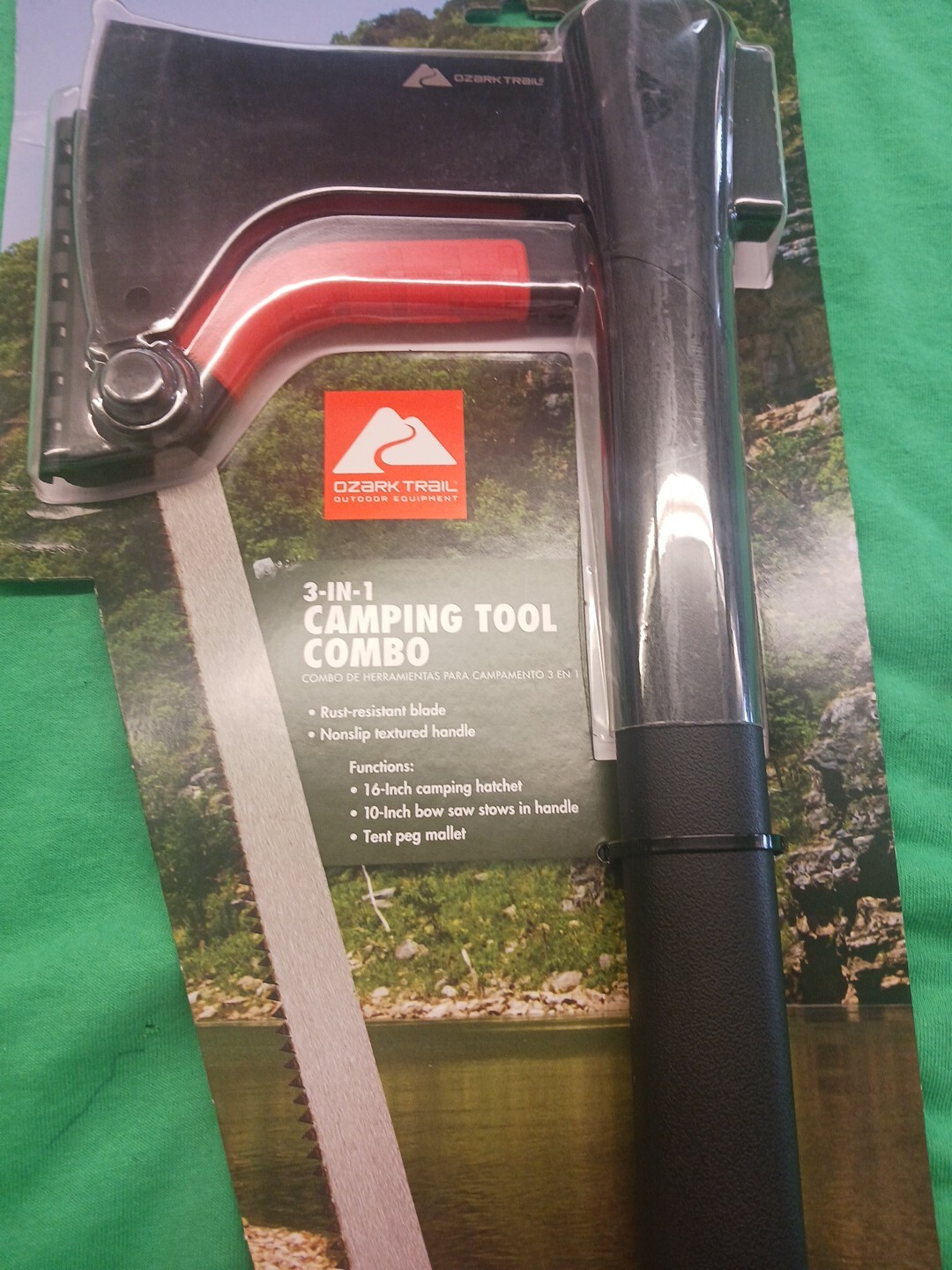OZARK TRAIL 3 IN 1 CAMPING TOOL COMBO NEW