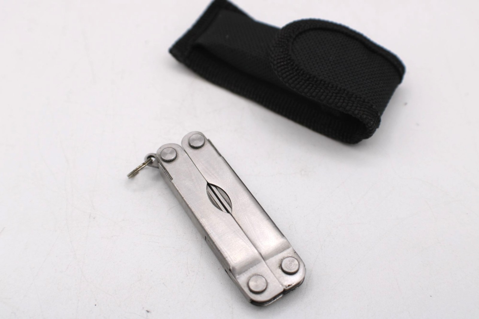 Steel Multi-Tool Plier Scissor Screwdriver Belt Pouch Utility Pocket Small Tools