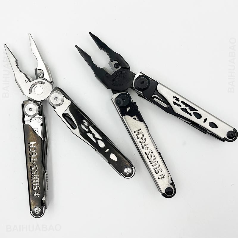 Swiss Tech 37-in-1 Multitool Pliers Folding Edc Scissors Survival Hand Tool