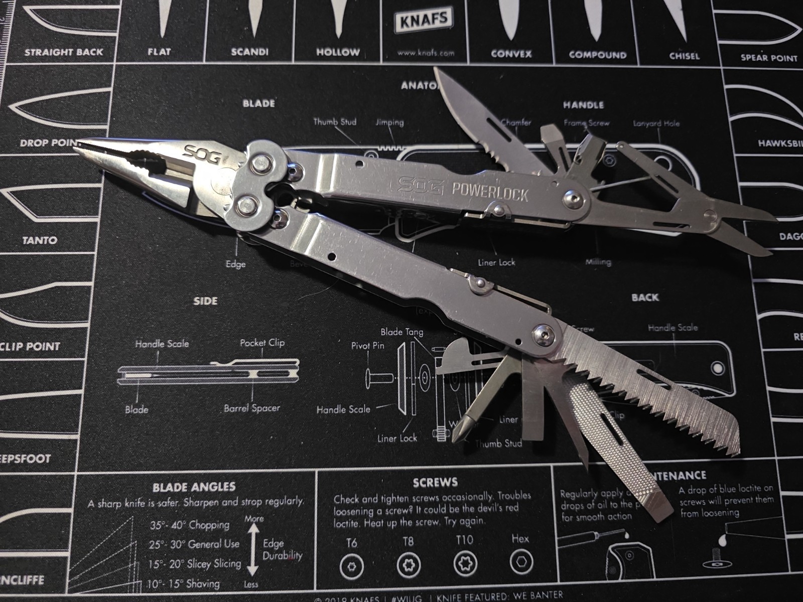 SOG PowerLock Silver Multi Tool Scissors Model No Sheath No Covers