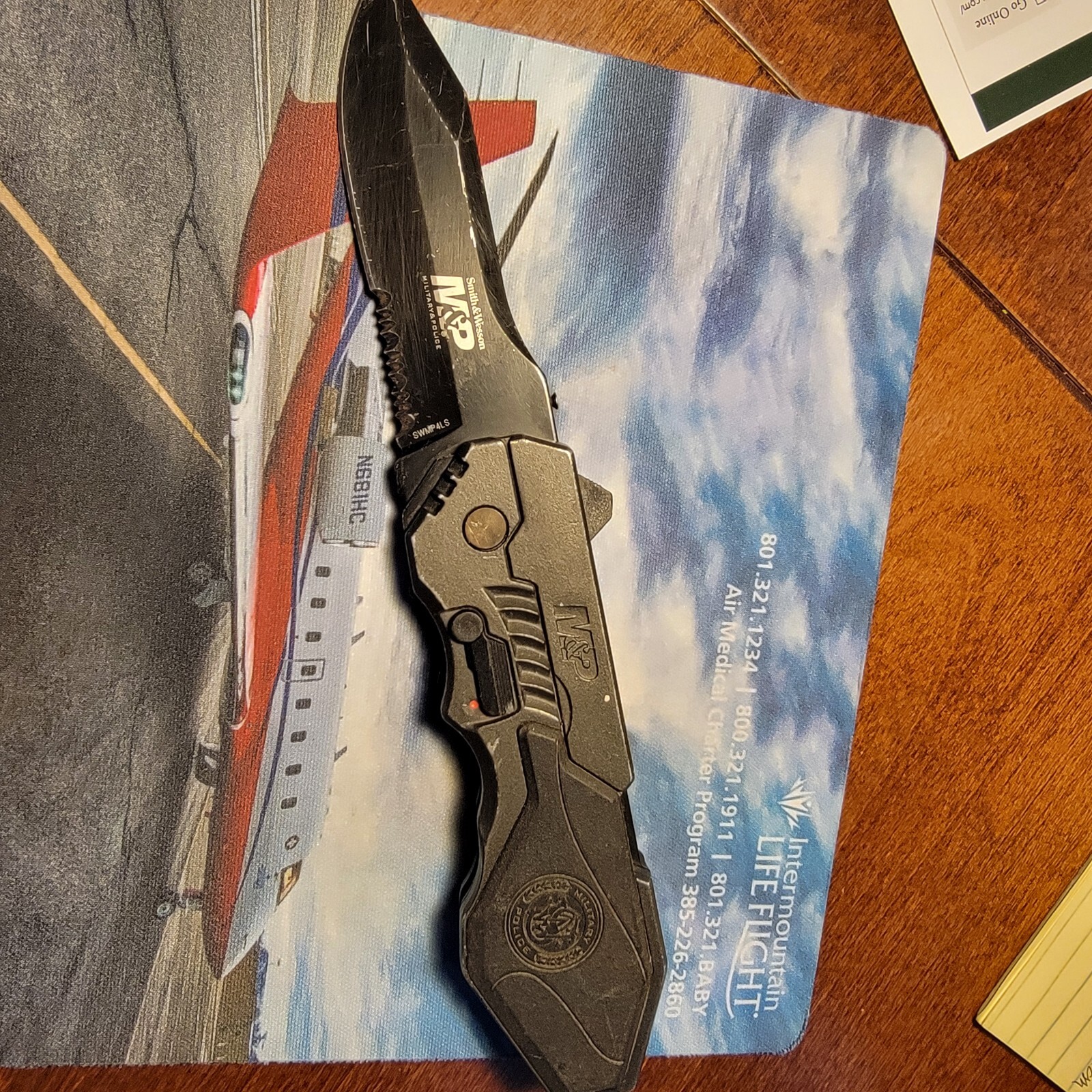 SMITH & WESSON M&P SWMP4LS KNIFE 8.5 INCH OPEN