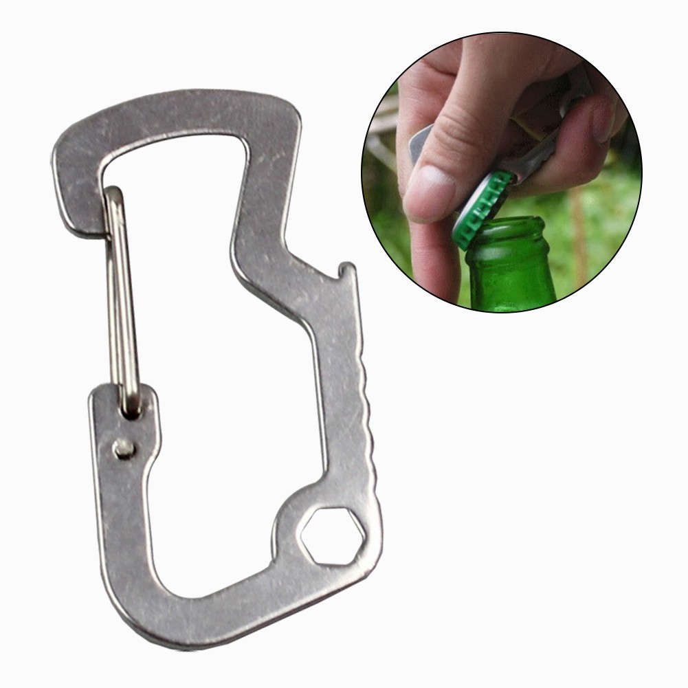 Lightweight Factory Carabiner Bottle Opener 1 Pc 3.3*6.8cm Inner Hexagonal
