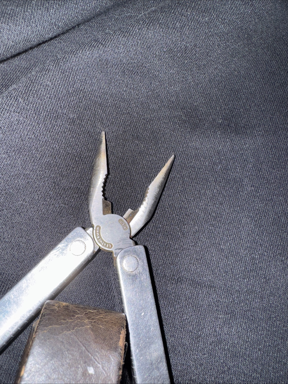 Vintage Original Leatherman Multi Tool TM 1325473 Portland OR w/Leather Sheath