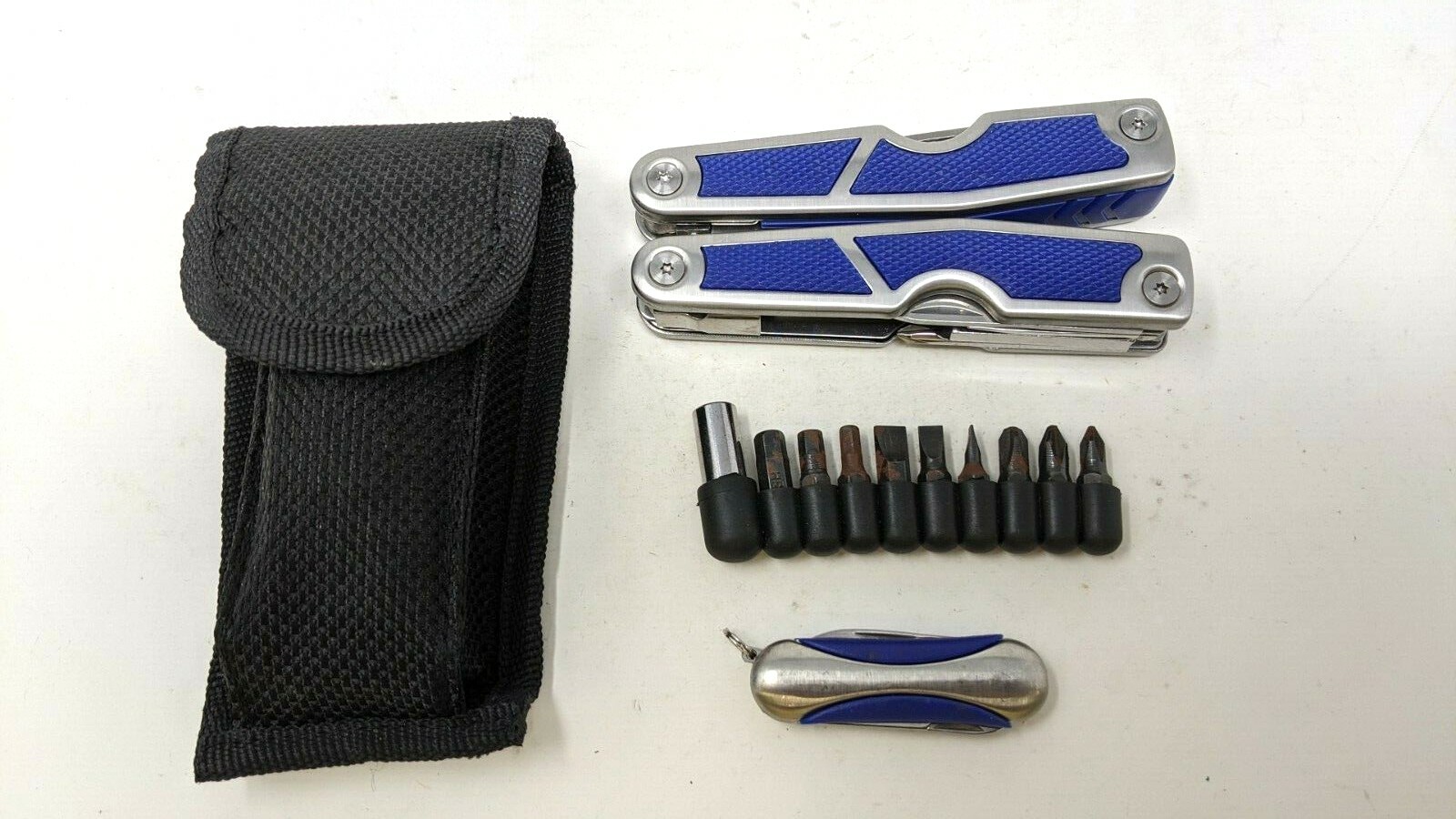 14 In 1 Multi Tool w/Screwdriver Bit Set & Mini Pocket Multi Tool That Matches