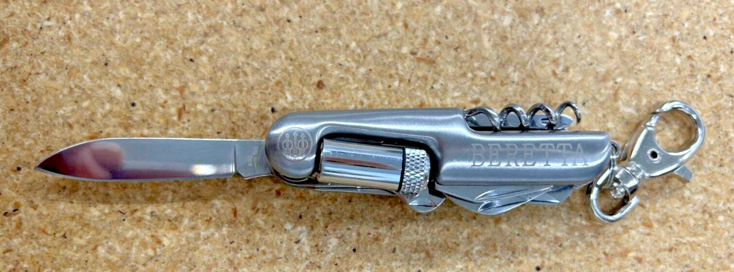 Beretta Multi-Tool New Pocket Tool with LED JK81OAO2 W/Belt Sheath