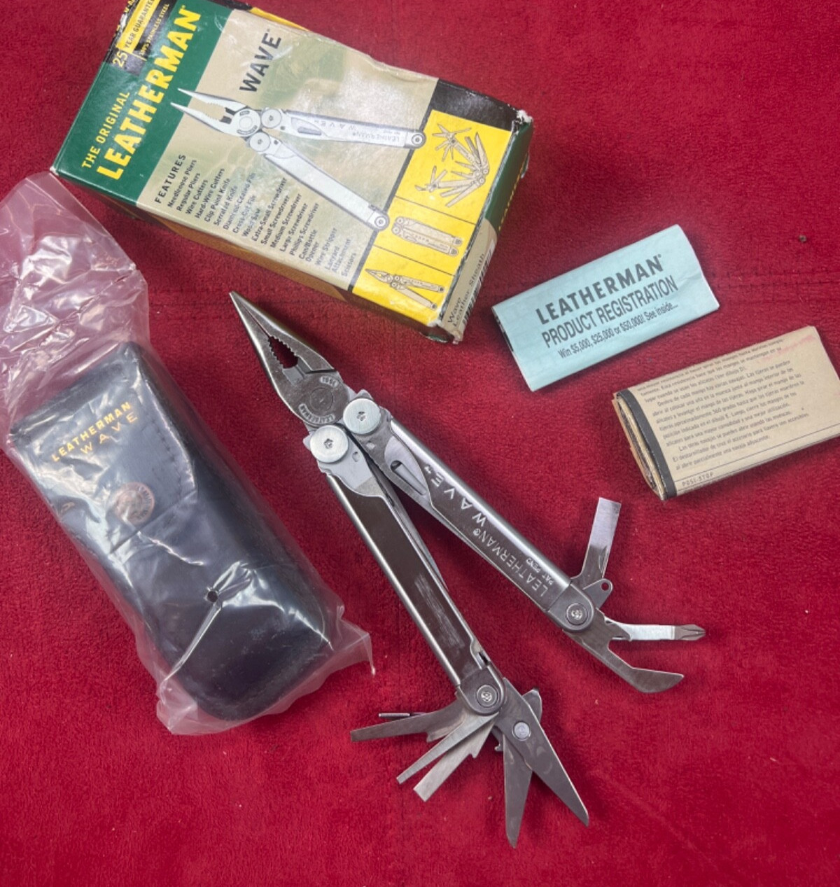 Leatherman Original Wave Leather Sheath Collectable Pat Pend Pre 2005 NOS!!