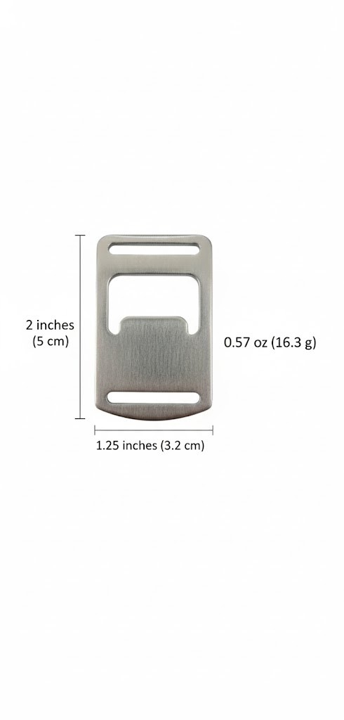 2-Pack Professional Aluminum Bottle Opener – Heavy Duty Metal EDC Keychain Tool