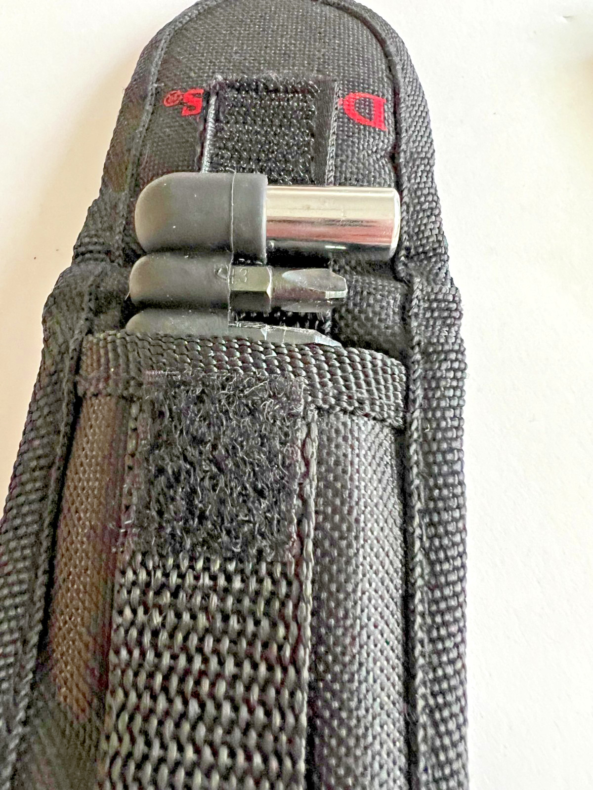DEWAR’S Leatherman Type Stainless Steel Multi Tool * 7 Tools Black Belt Case