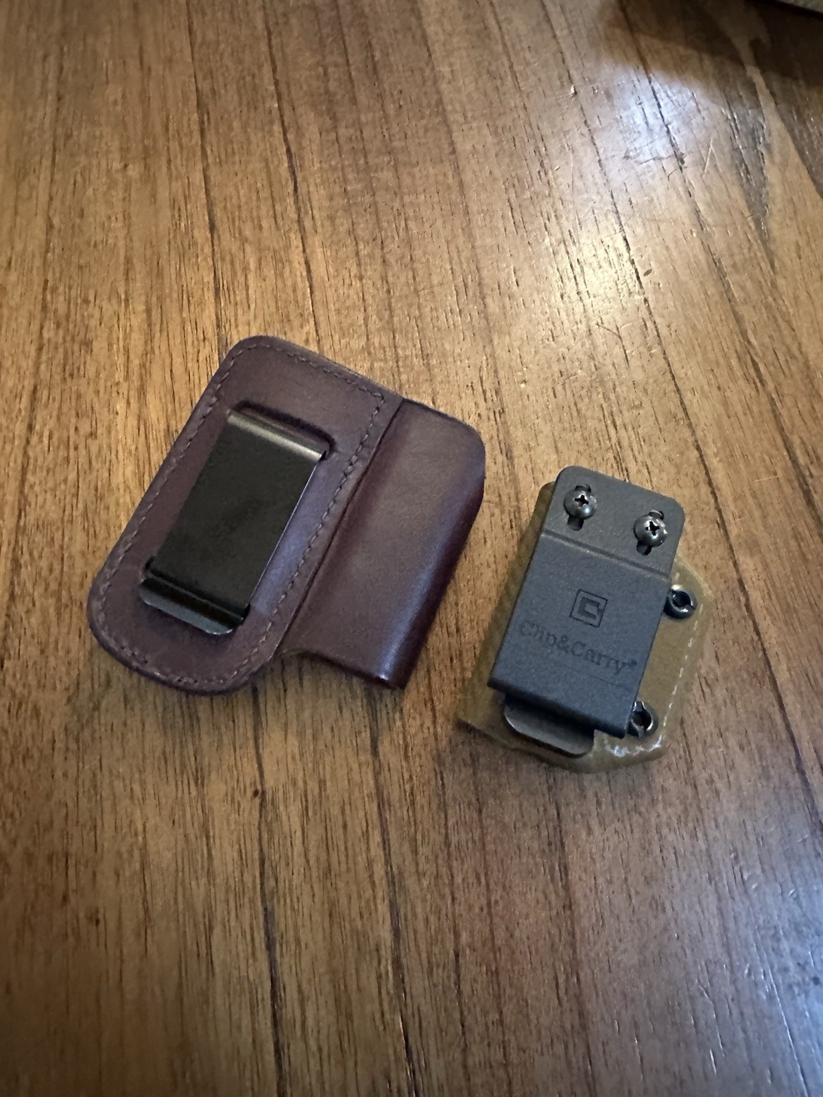 Leatherman Premium Leather Sheath Medium Brown, Charge Wave Alpha Clip N Carry