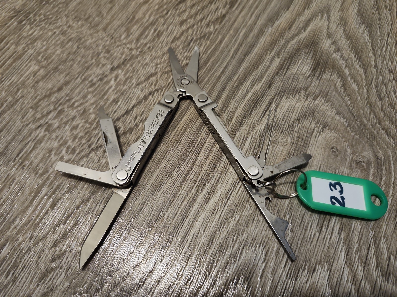 Leatherman Micra Multitool – Stainless Steel, Used, Good Condition