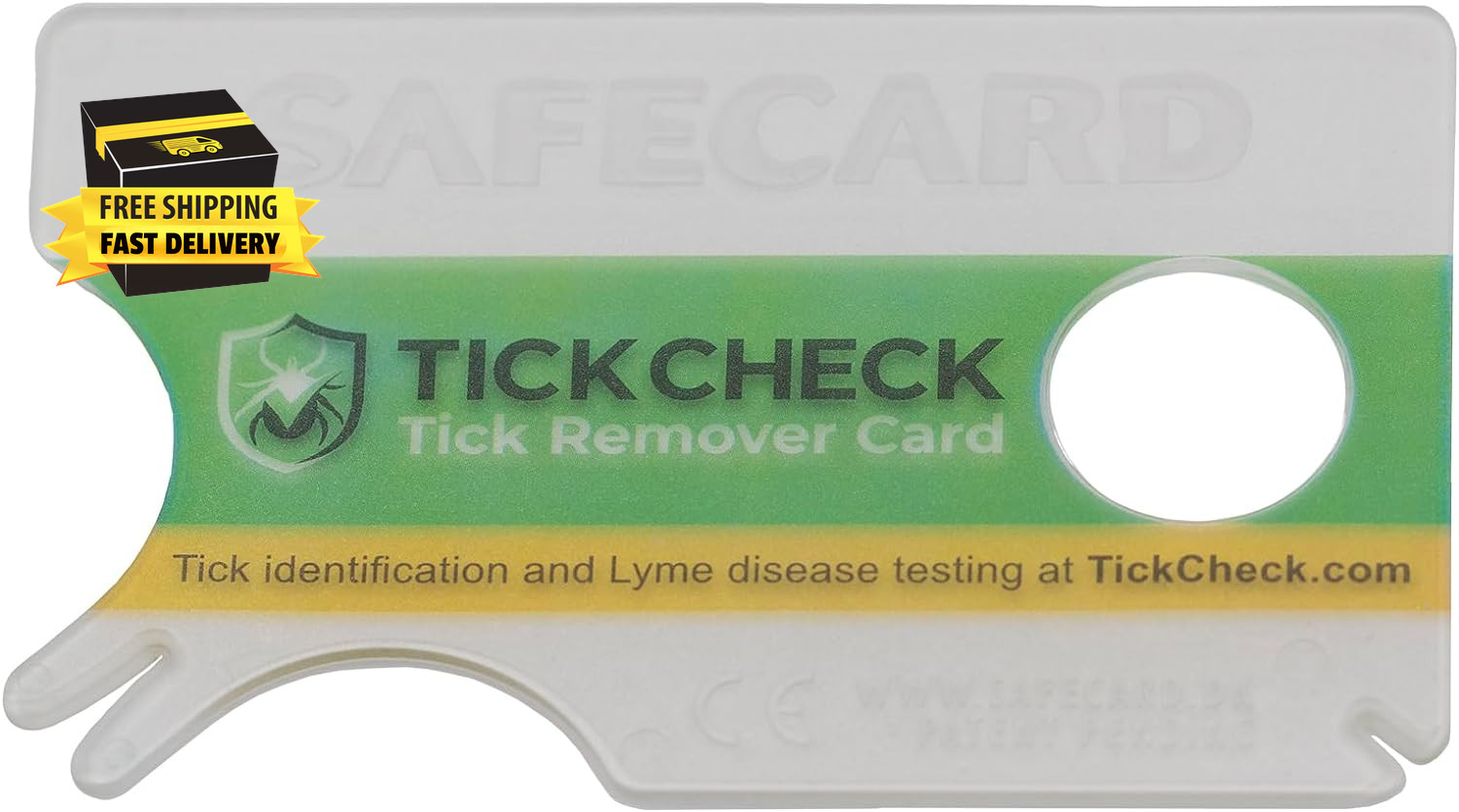 Tick Remover Card – Wallet Sized Tick Removal Tool with Free Tick ID Card & Test