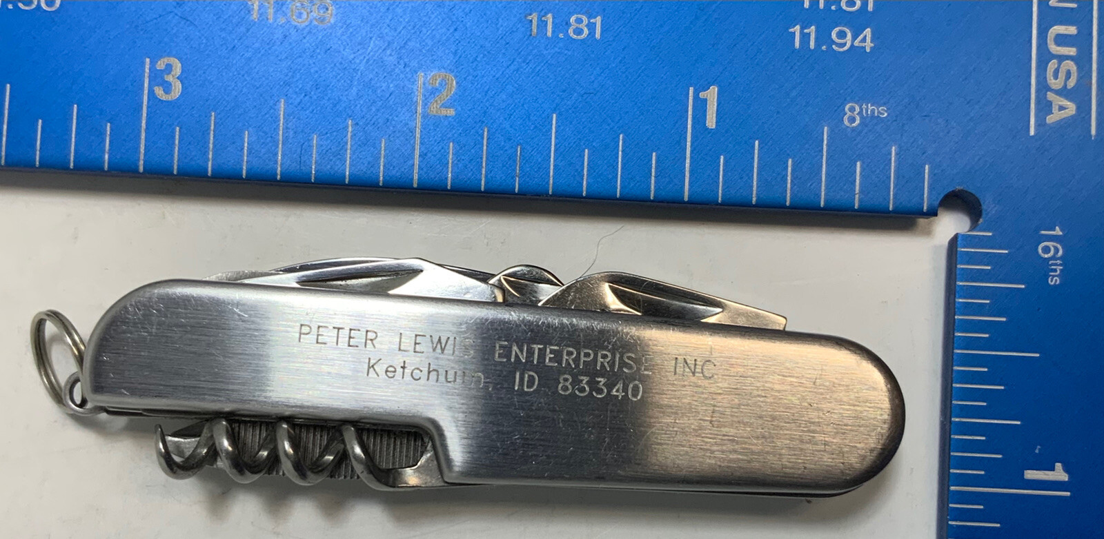 Peter Lewis Enterprises Inc Ketchum Idaho MultiTool Pocket Knife UsedToolShopCom