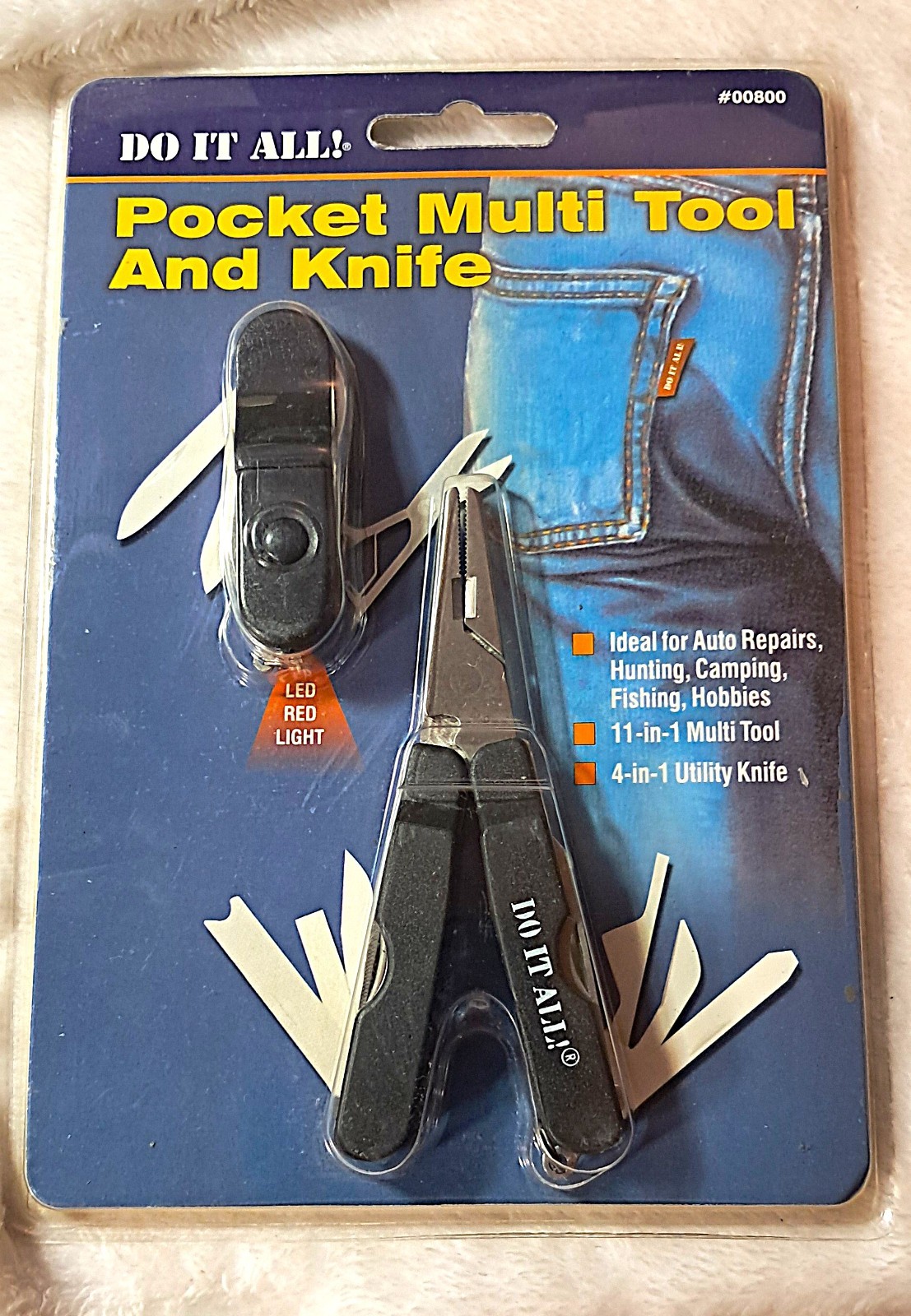Knife + Multi 15 Function Tool Pliers Set Survival Set Work Camp Fish Auto Gift