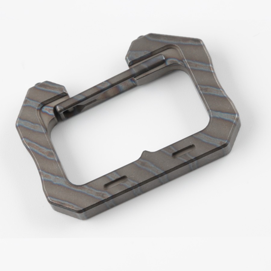 Solid Titanium Alloy Carabiner Survival EDC Multi Tactical Tools Keychain Buckle