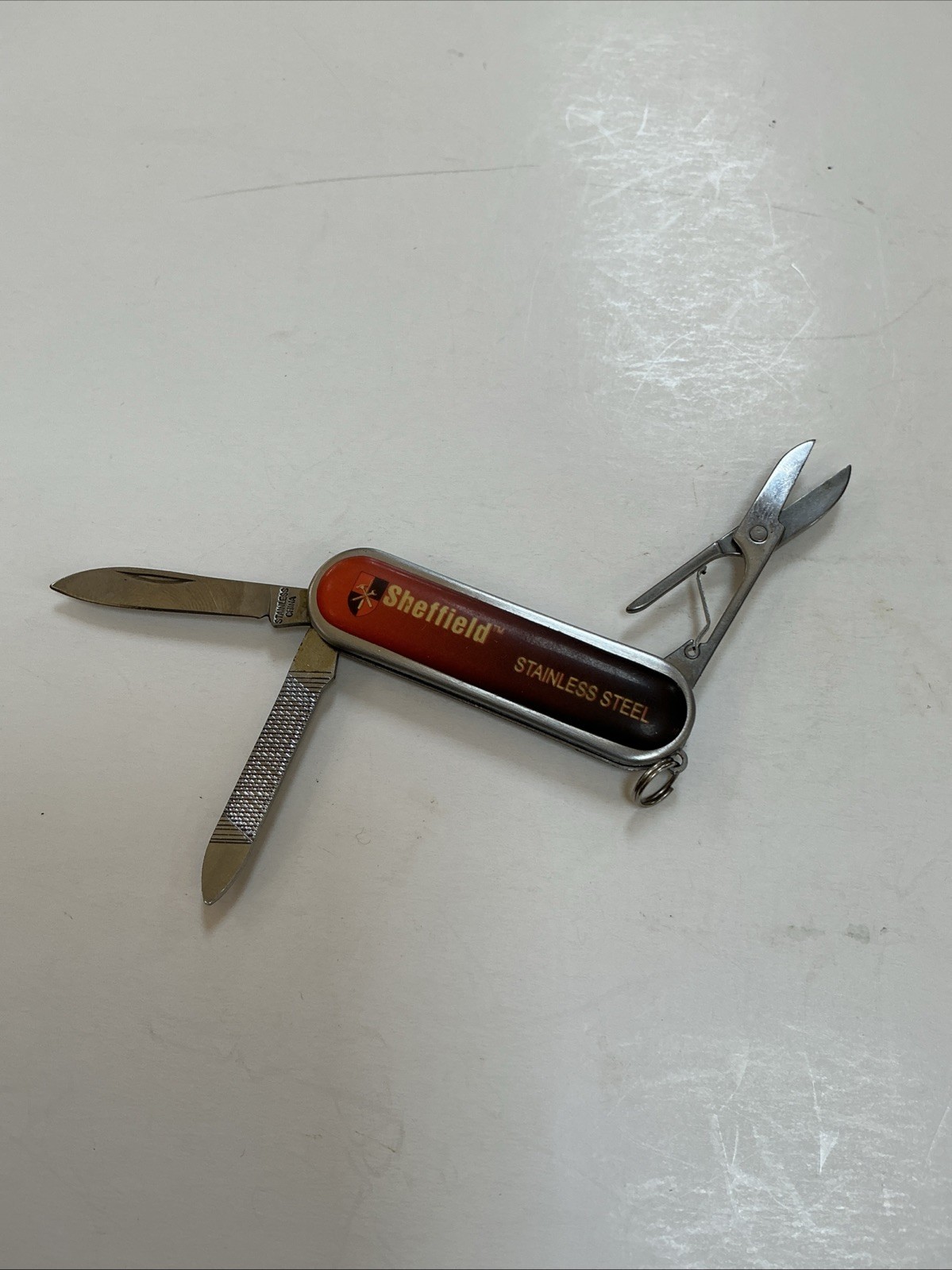 SHEFFIELD 3 Piece Multi Tool Knife- Scissors- Nail File