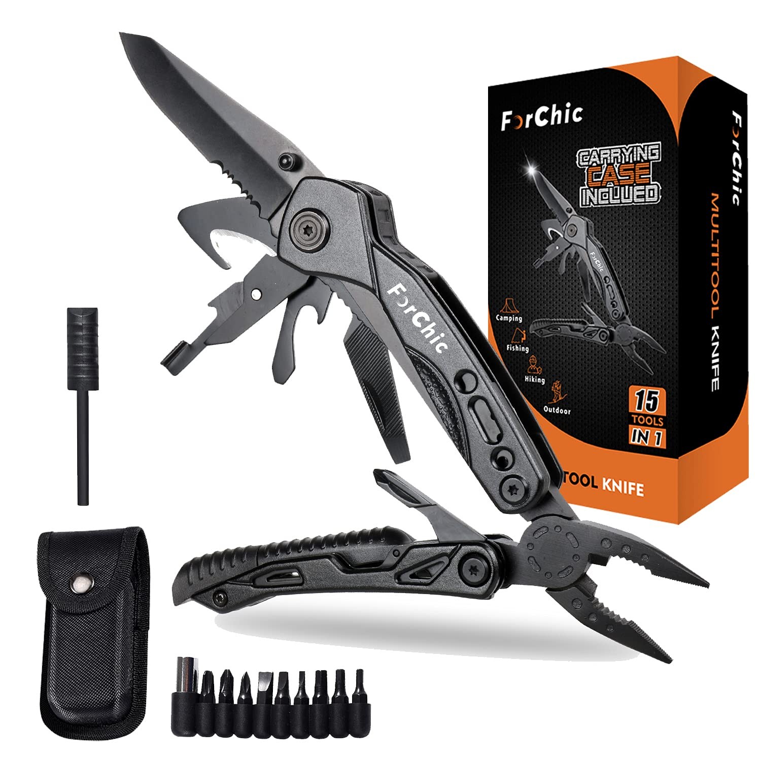 15 in 1 Multitool Pliers, Gifts for Men, White Elephant Gifts for Adults, Sto…