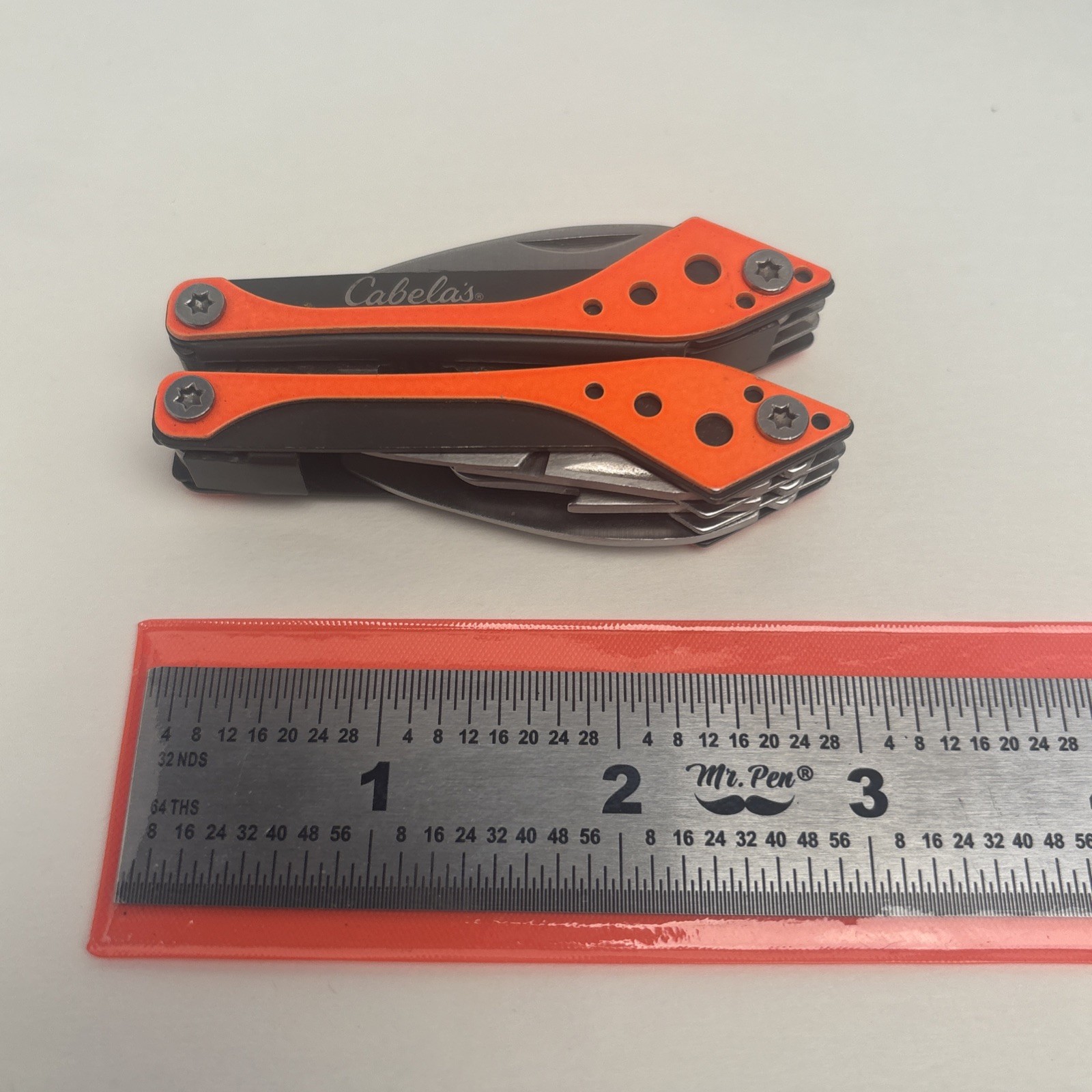 Cabela’s LOT of 4 Orange Teal Silver Pink Small Multi-Tool Camp Hike Hunt Fish