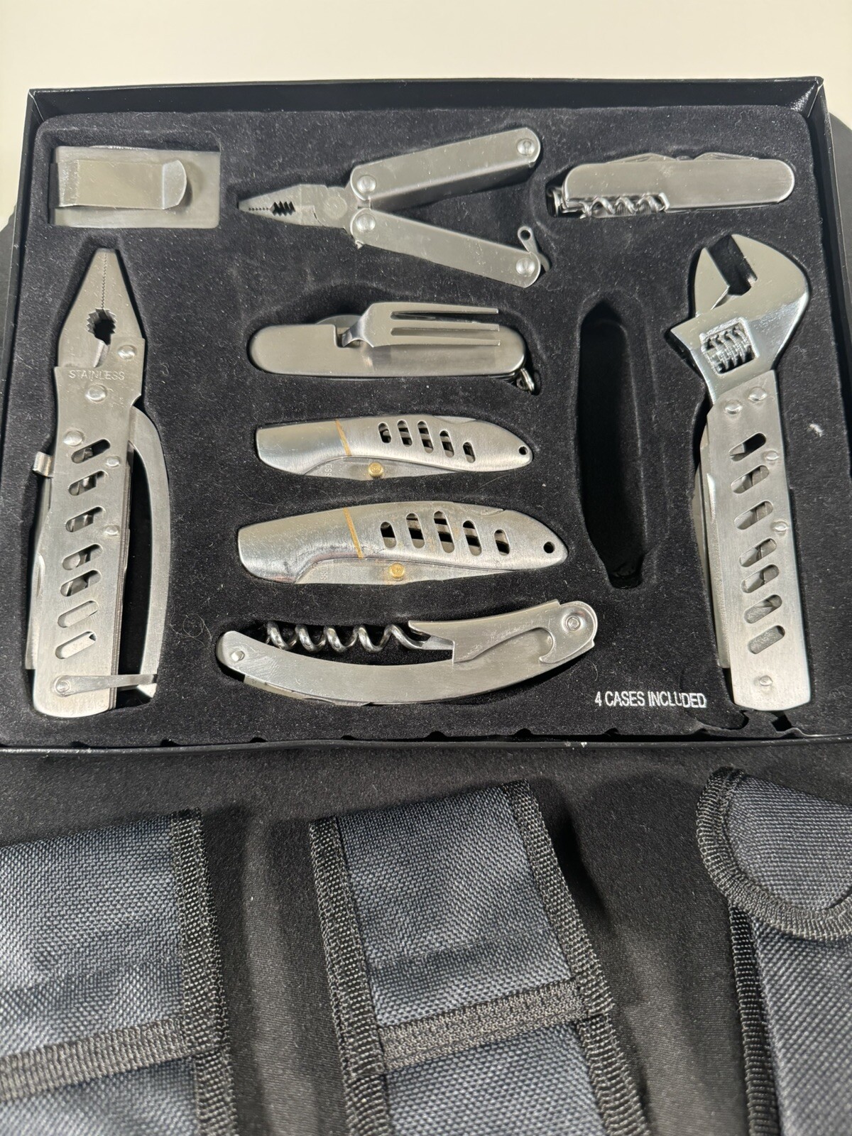 The Sharper Image Essential Multi Use Tool Set with 4 Cases