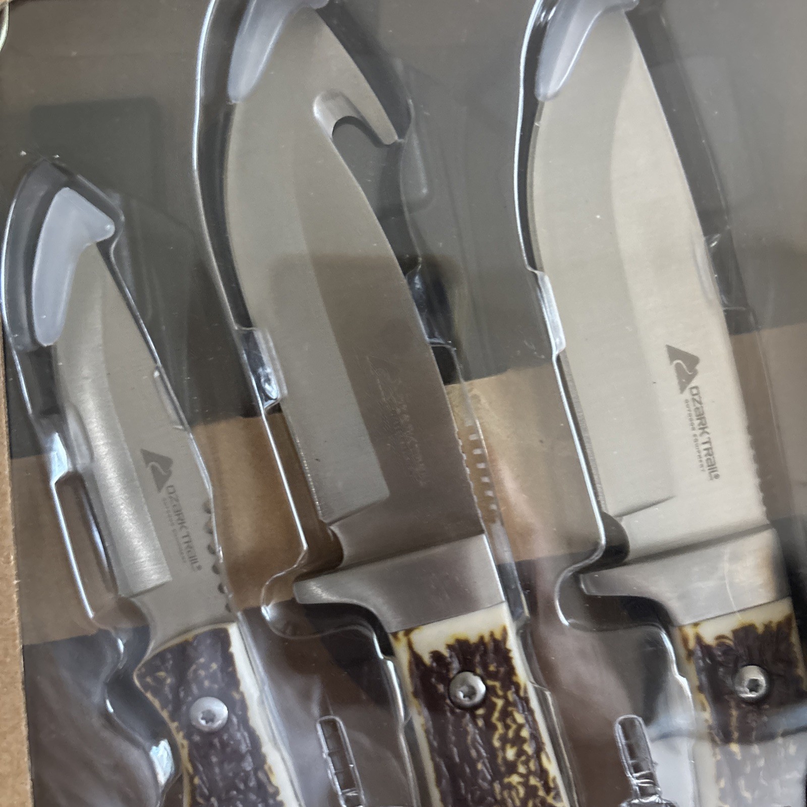 Ozark Trail 6 Piece Knife Combo Set With Sheaths Stainless Steel Outdoor Trail