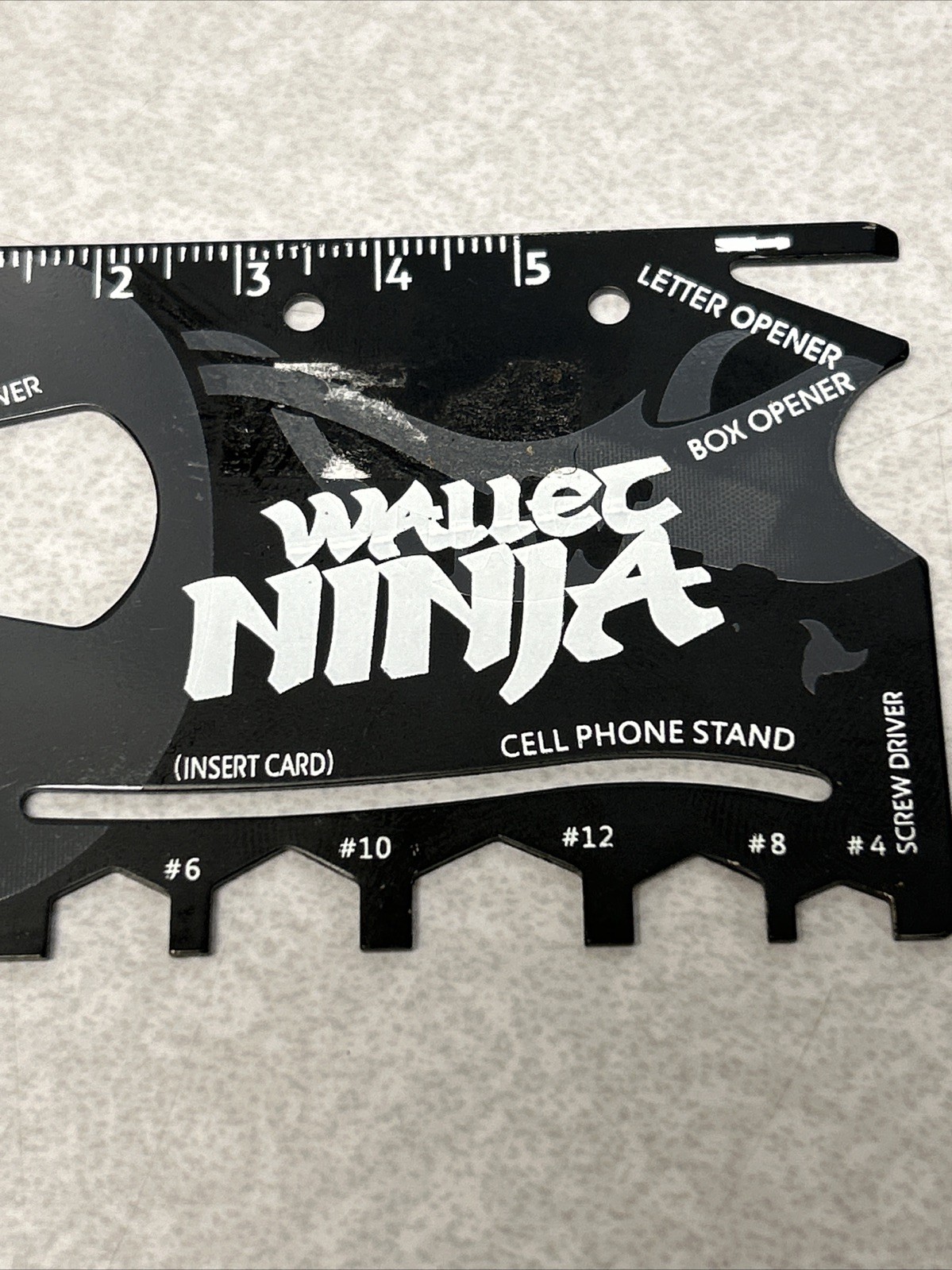 18-in-1 Wallet Ninja Black Multi-Tool Card Pocket Size (NEW OLD STOCK)