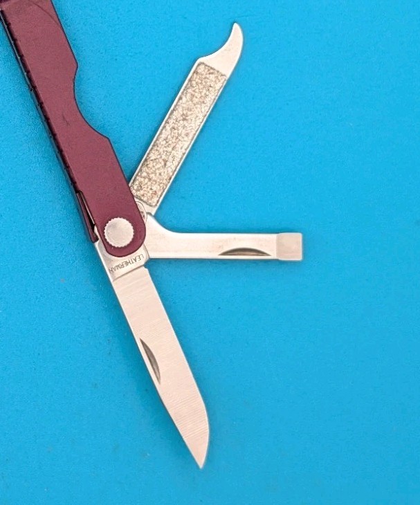 Leatherman Micra Multi-Tool, Knife, Scissors, Key Ring, Maroon!