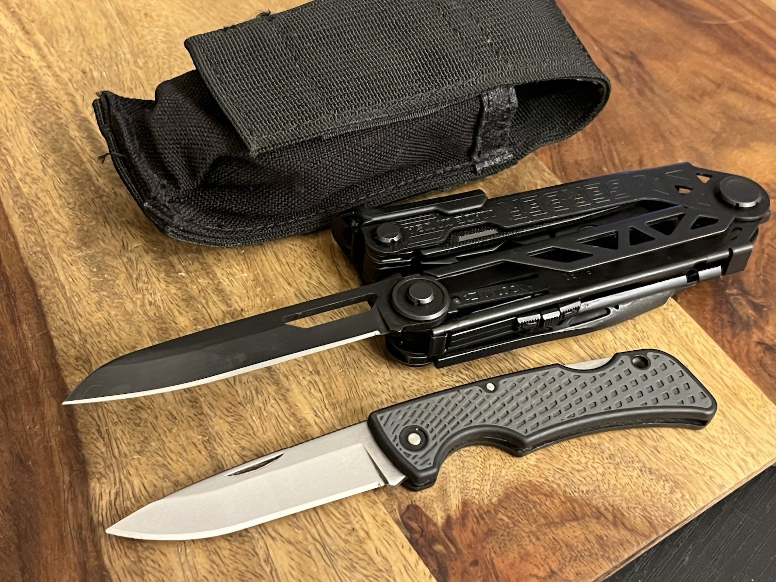 Gerber Center Drive Multi Tool Black USA Excellent Cond w/Sheath & US1 Lot Of 2
